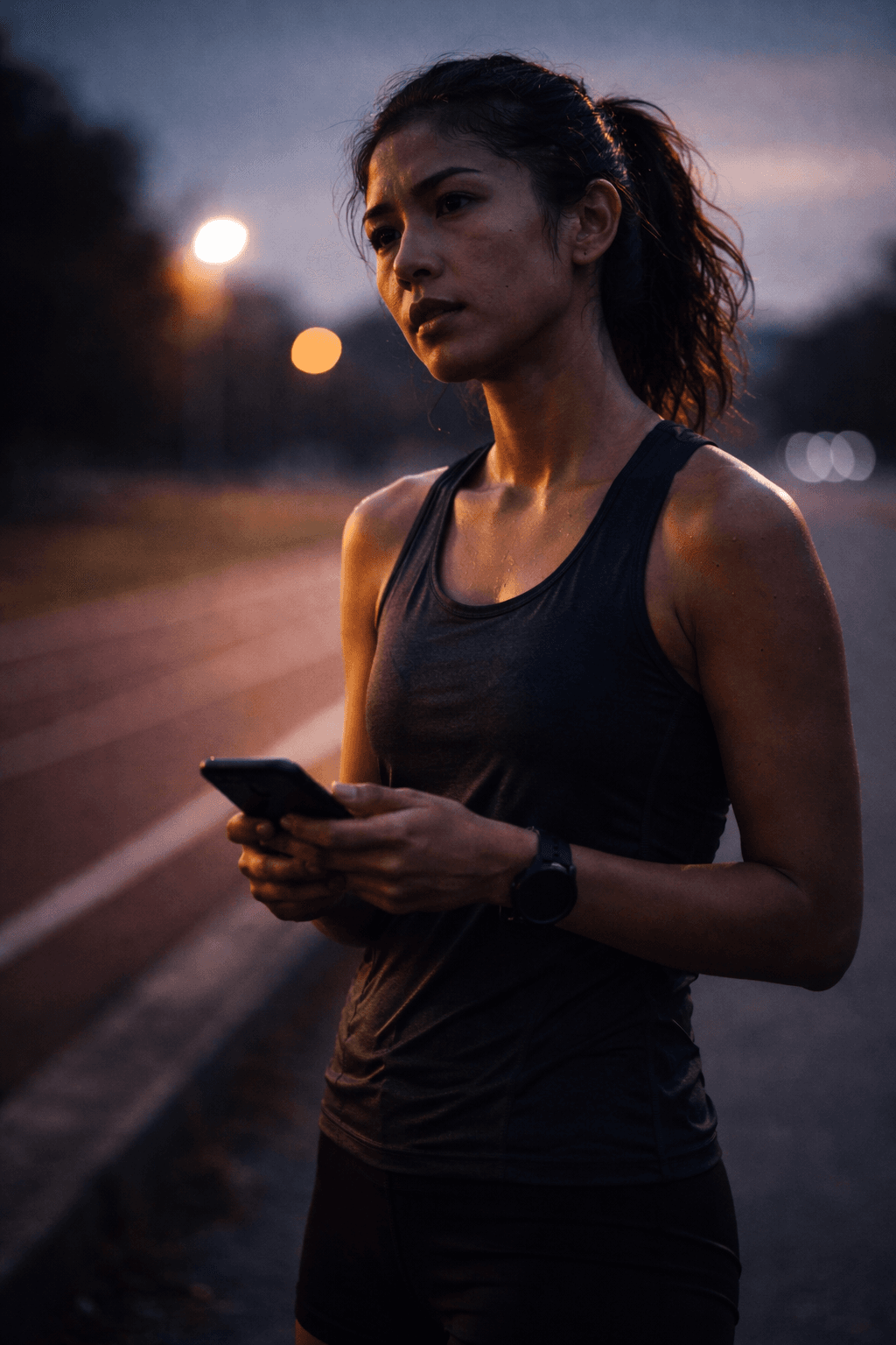 Athlete checking device post-workout